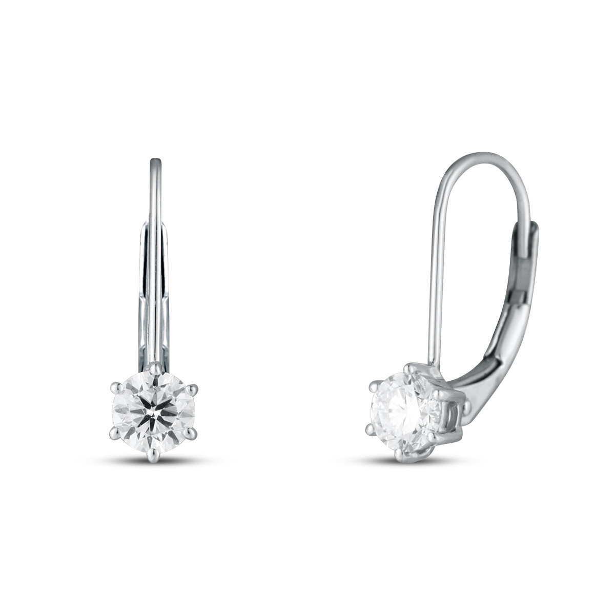 Náušnice s laboratorními diamanty 33L-170-PA0020 1.05g
