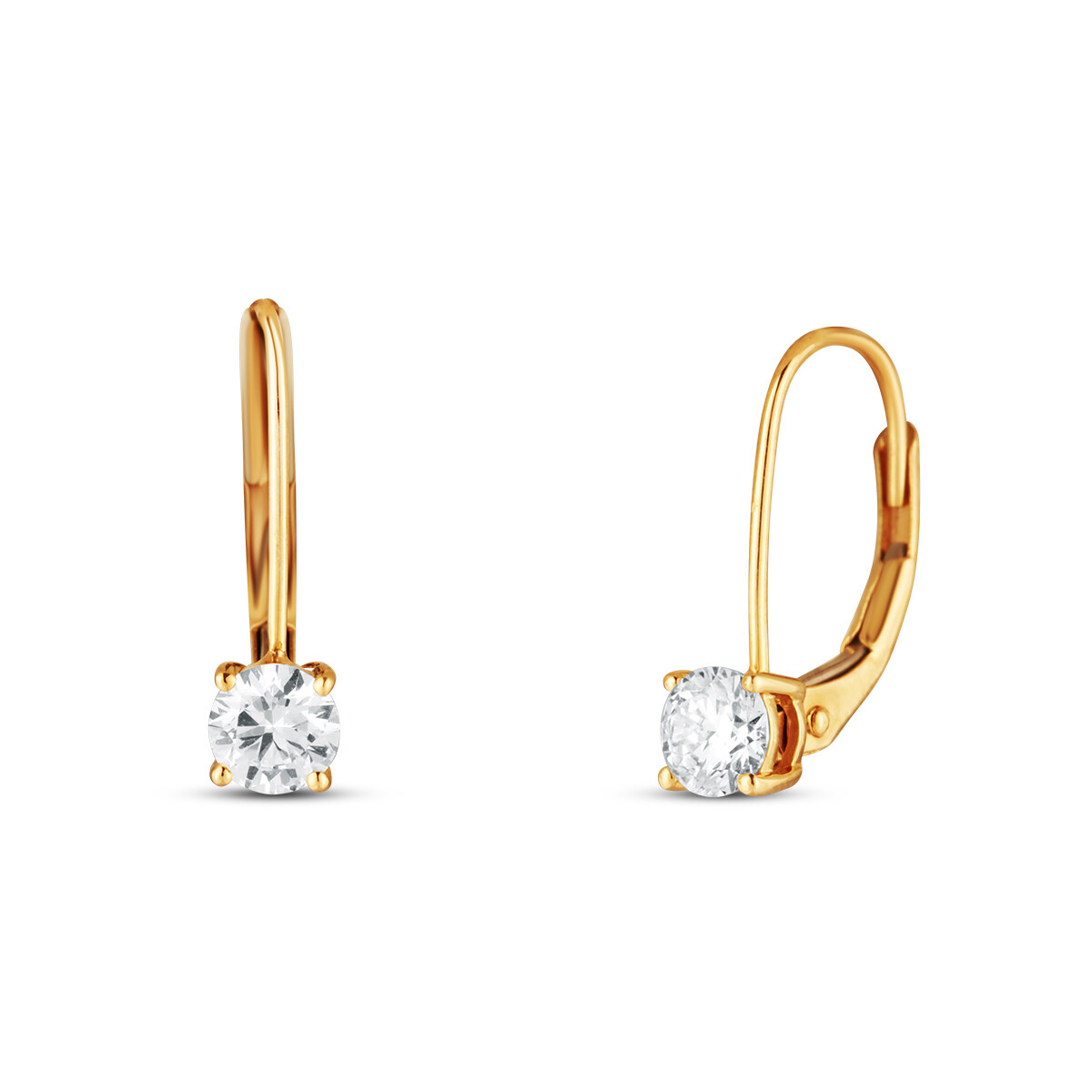 Náušnice s laboratorními diamanty 23L-170-PA0018 1.00g