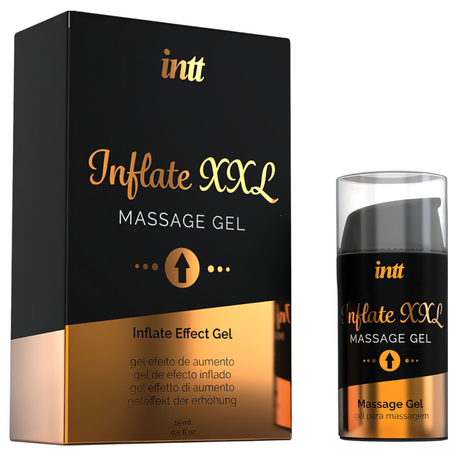 intt Inflate XXL - masážní gel na zvětšení penisu (15 ml)