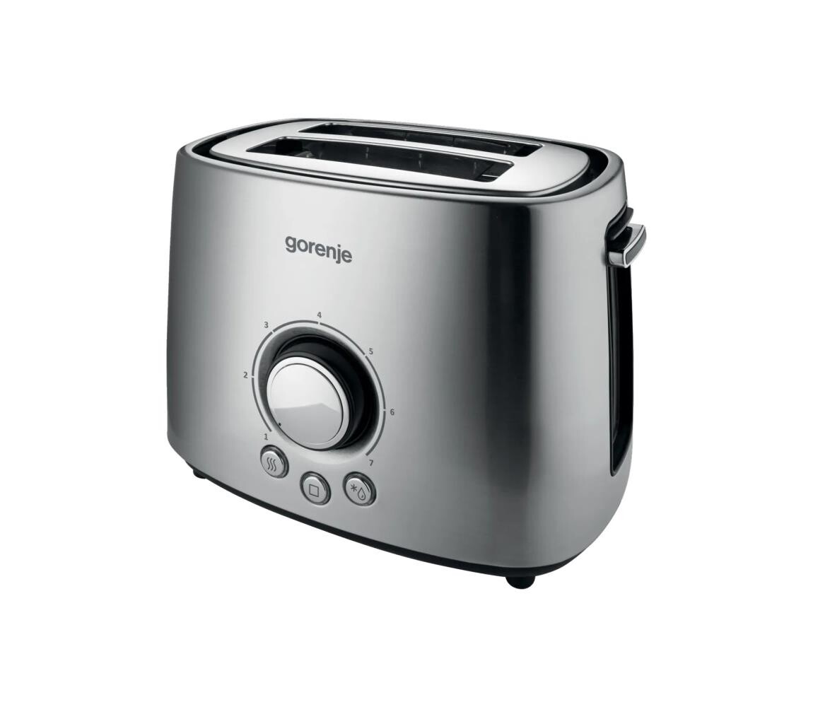 GORENJE T1000E - Topinkovač s dvěma otvory a rozpékačem 1000W/230V nerez 565728