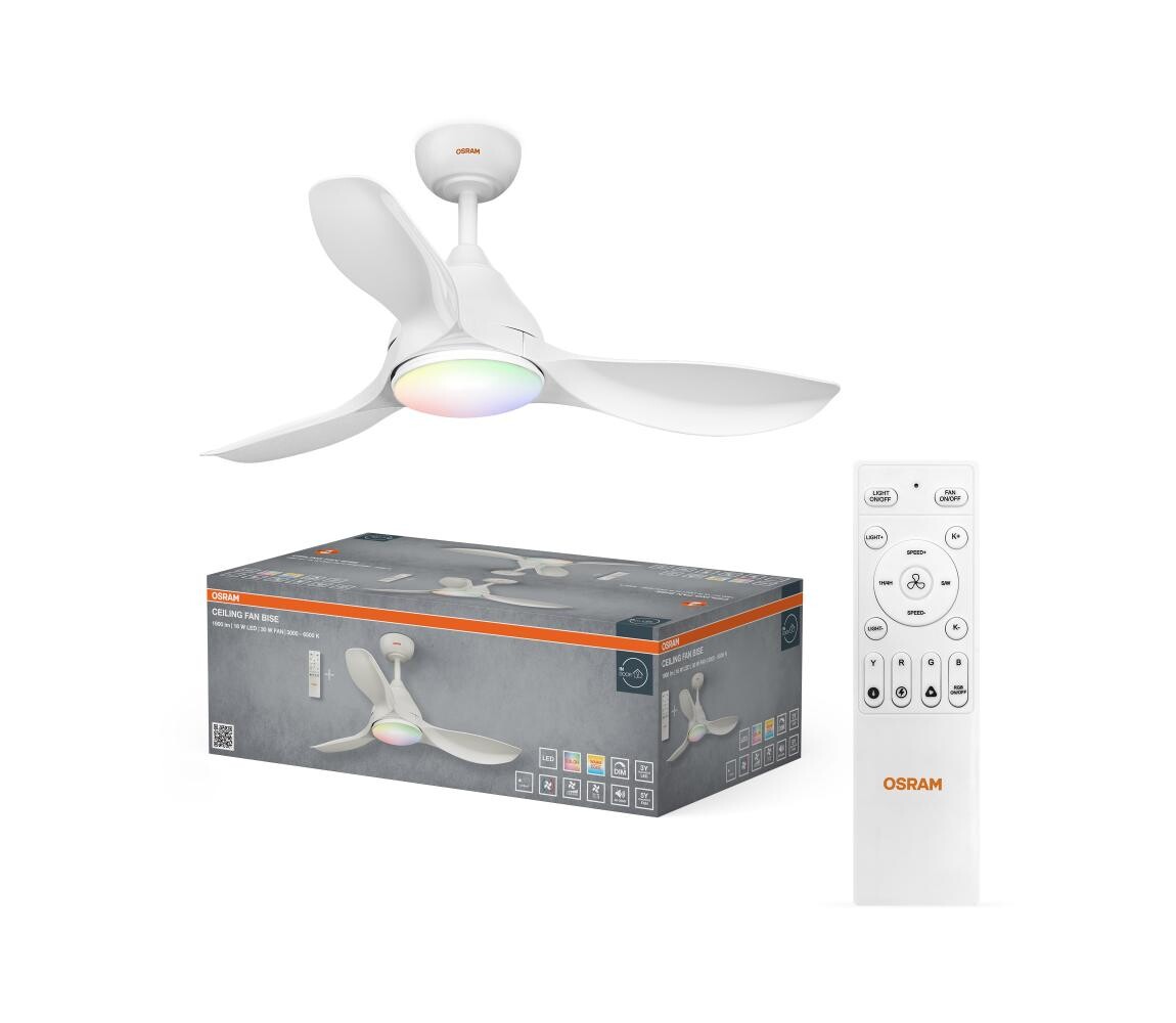 Osram - LED RGB Stmív. stropní látor NORDES LED/18W/230V 3000-6500K + DO 4058075857773
