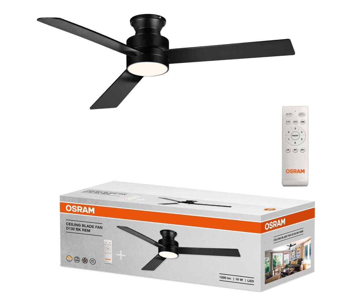 Osram - LED Stmívat. stropní látor BLADE LED/18W/230V 3000/4000/6000K + DO 4099854536588