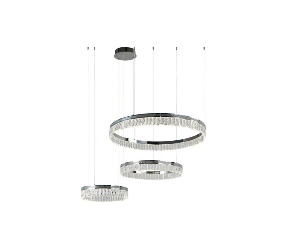 LED Stmívatelný křišťálový lustr na lanku THALIA LED/120W/230V 3000-6000K + DO N2106