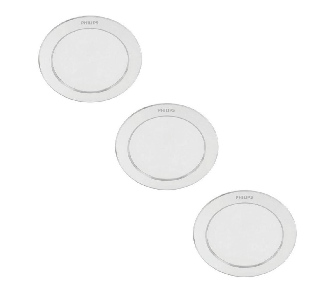 Philips - SADA 3x LED Podhledové svítidlo DIAMOND 1xLED/3,5W/230V 2700K 871869977807100