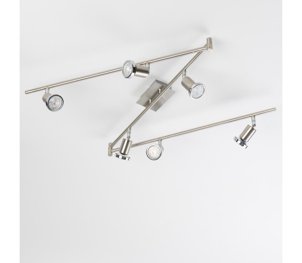 LED Bodové svítidlo 6xGU10/5W/230V matný chrom 9A21928