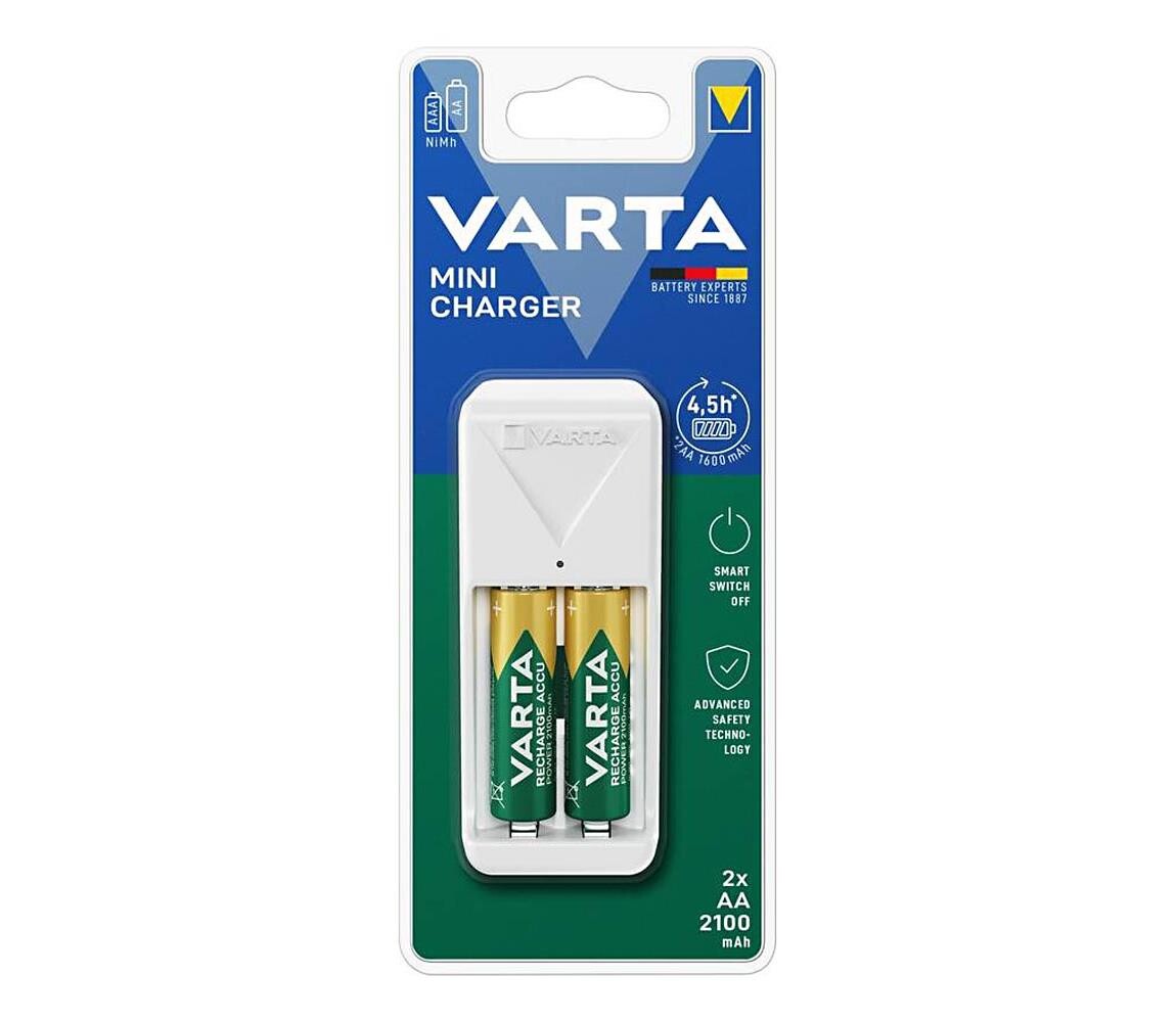 Varta 57656101451 - Nabíječka baterií 2xAA/AAA 2100 mAh 230V 57656101451