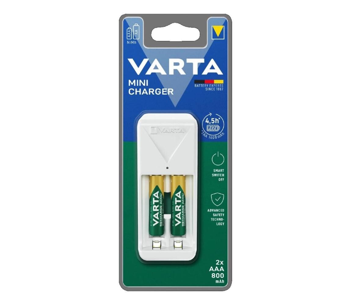 Varta 57656201421 - Nabíječka baterií 2xAA/AAA 800 mAh 230V 57656201421
