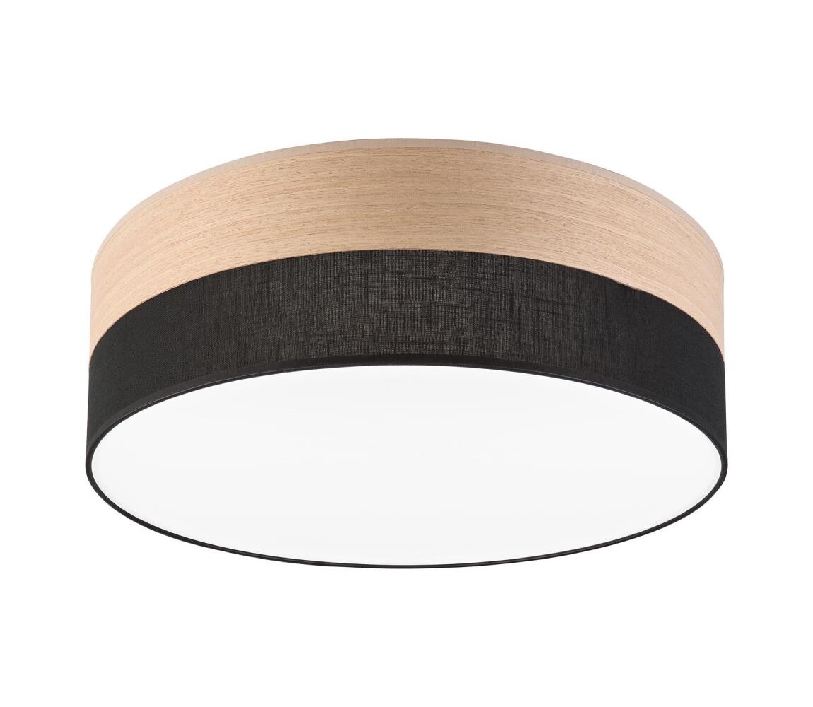 LED Stropní svítidlo SIRJA WOOD LED/36W/230V pr. 45 cm černá/dub LM-2.261/LED36/black
