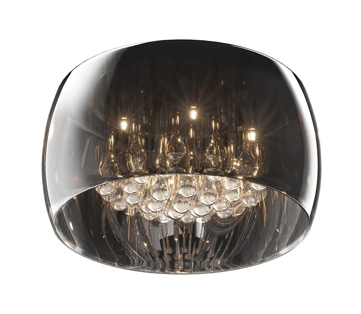 Zuma Line Náhradní sklo univerzální CRYSTAL, JEWEL G9 pr. 40 cm kouřová šedá L.S1607-FZ-13