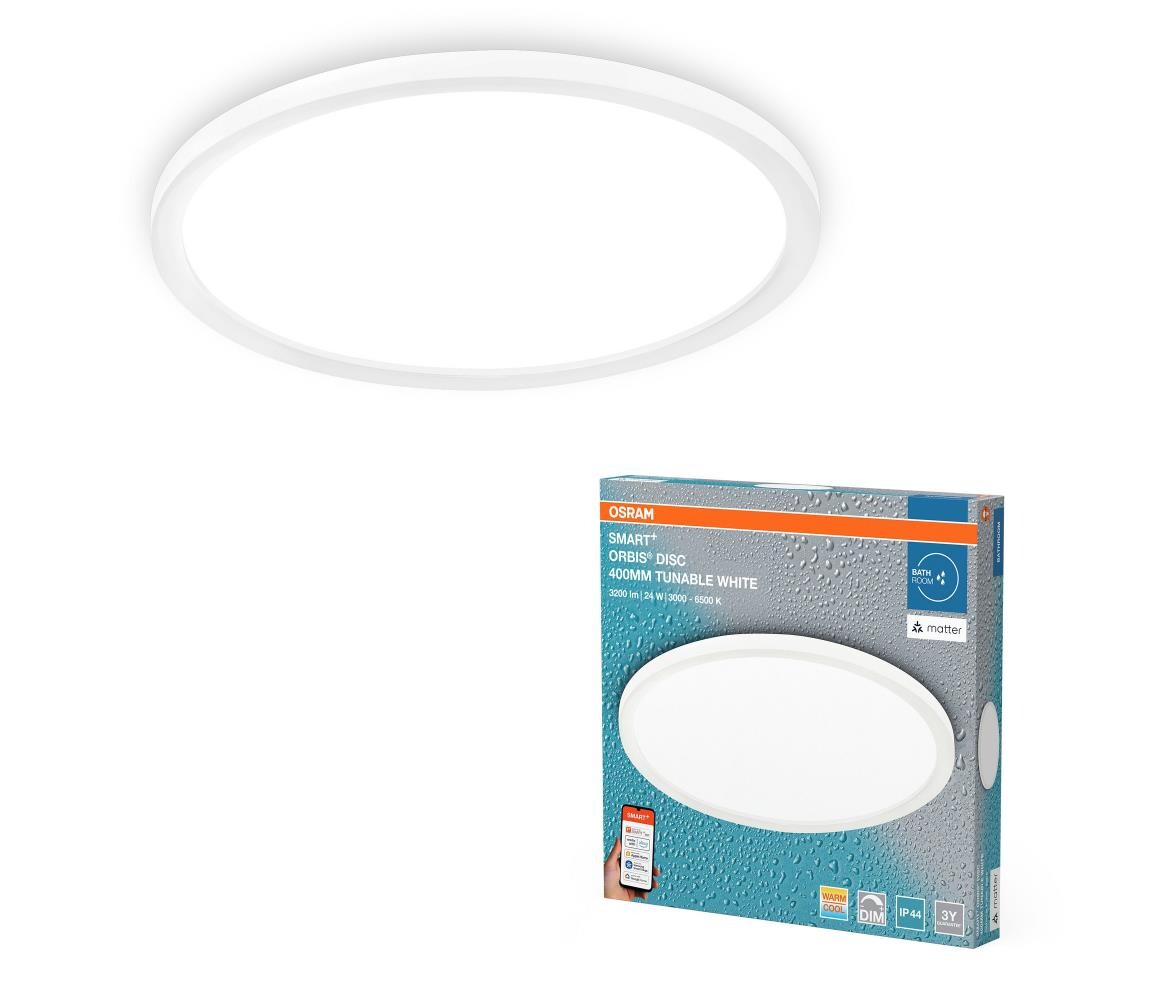 Osram - LED Stmívatelné kou. strop. svítidlo SMART+ DISC LED/24W/230V IP44 Wi-Fi 4099854473265