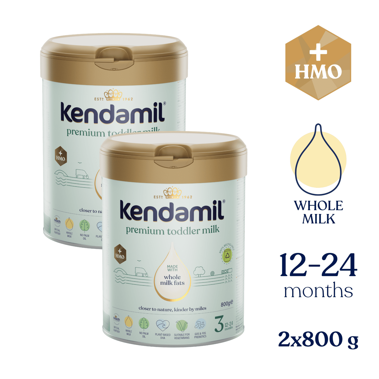 Kendamil 2x Premium 3 HMO+ (800 g)