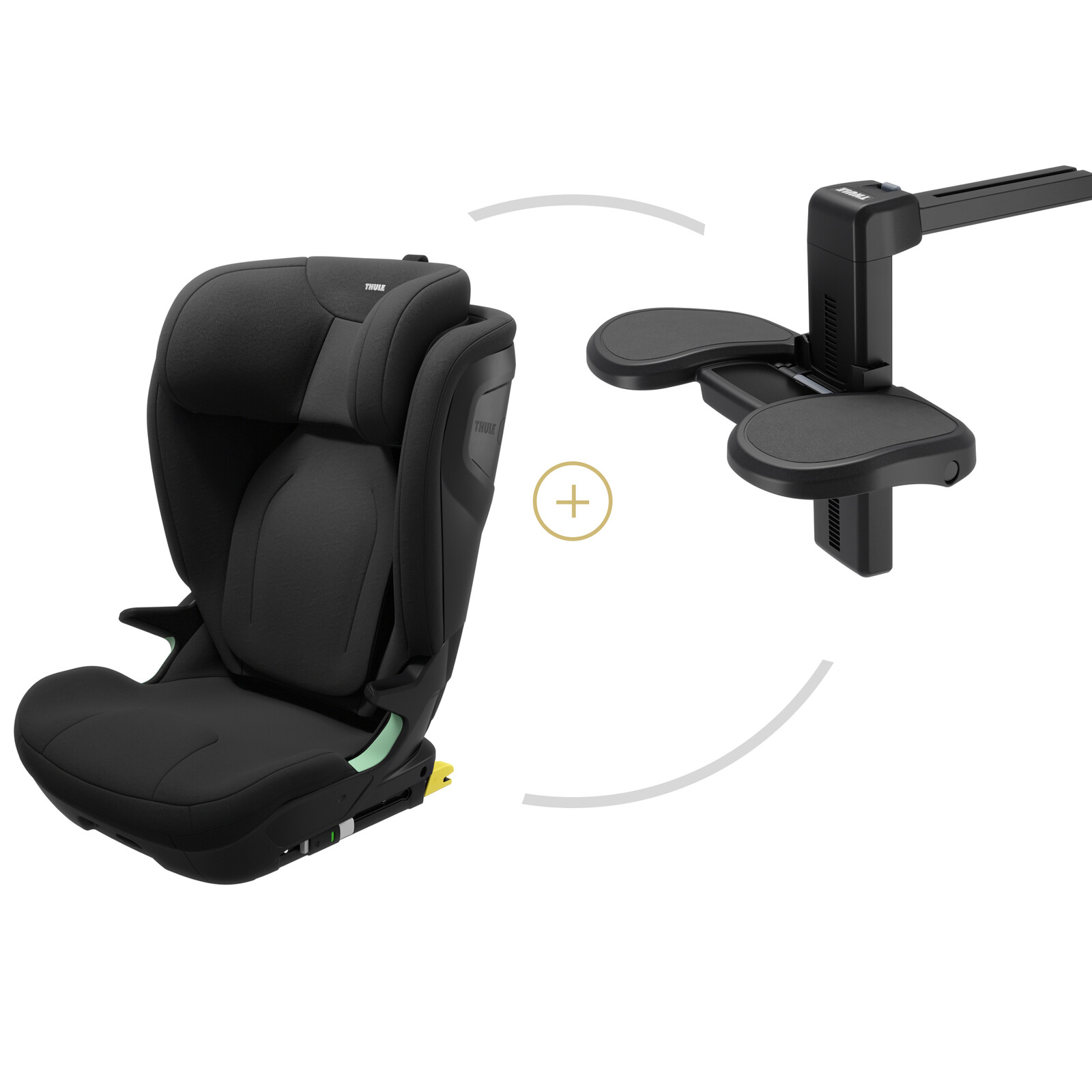 Thule Palm autosedačka i-Size s vysokým opěradlem + opěrka nohou - černá