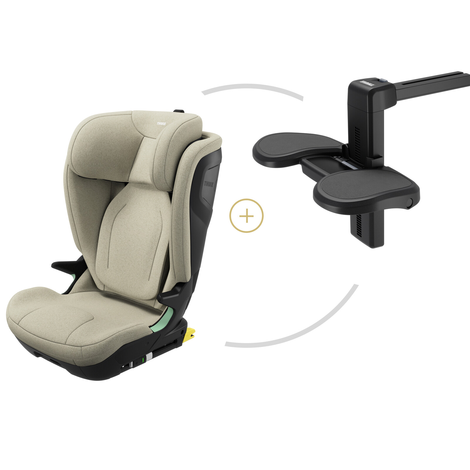 Thule Palm autosedačka i-Size s vysokým opěradlem + opěrka nohou - béžová