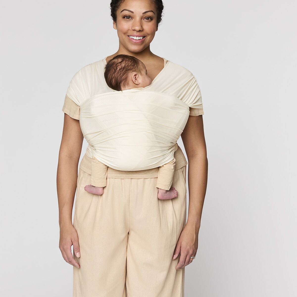 Ergobaby ŠÁTEK/Aura Sustainably Sourced MESH Baby Wrap - Cream