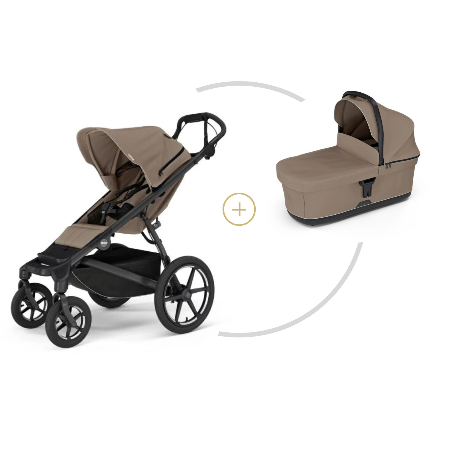 Thule Thule set Urban Glide 4-wheel Tinted Taupe + korba