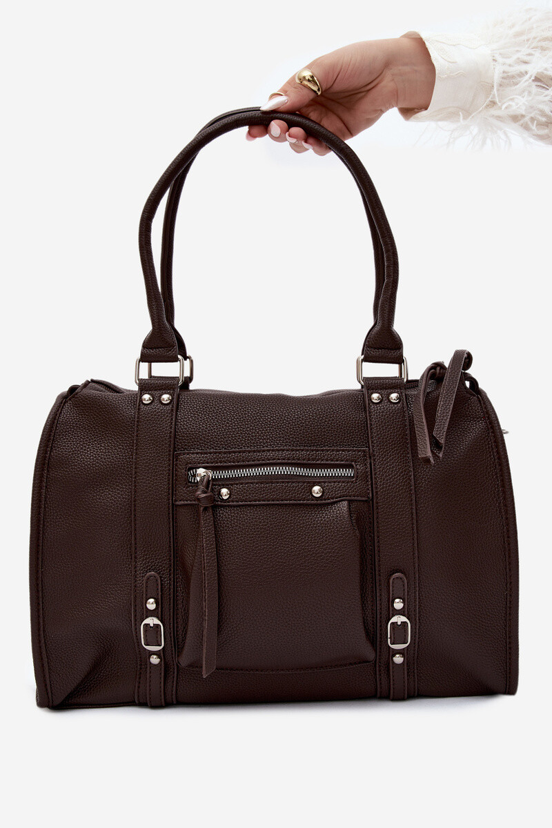 Hnědá shopper kabelka Flora&Co