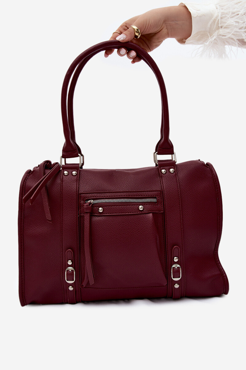 Flora&Co velká kožená taška Bordeaux Nolita