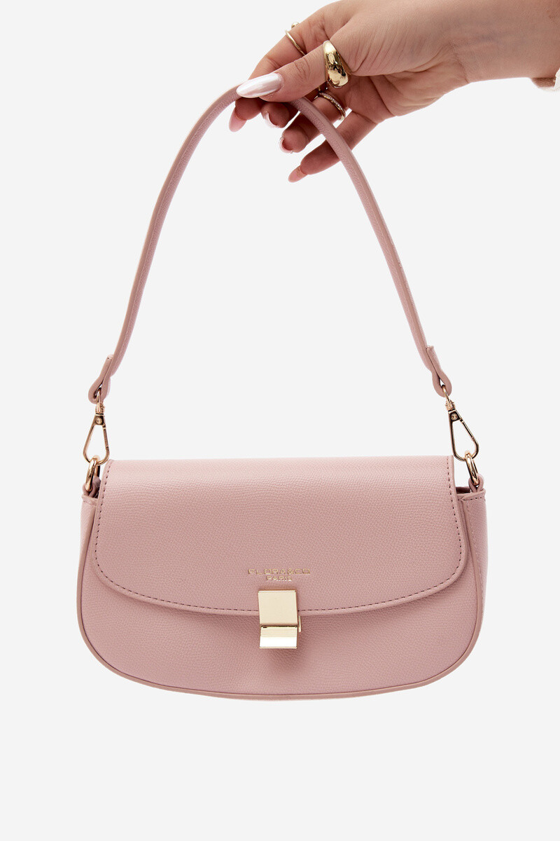 Flora&Co Malá kožená kabelka Růžová Acacia