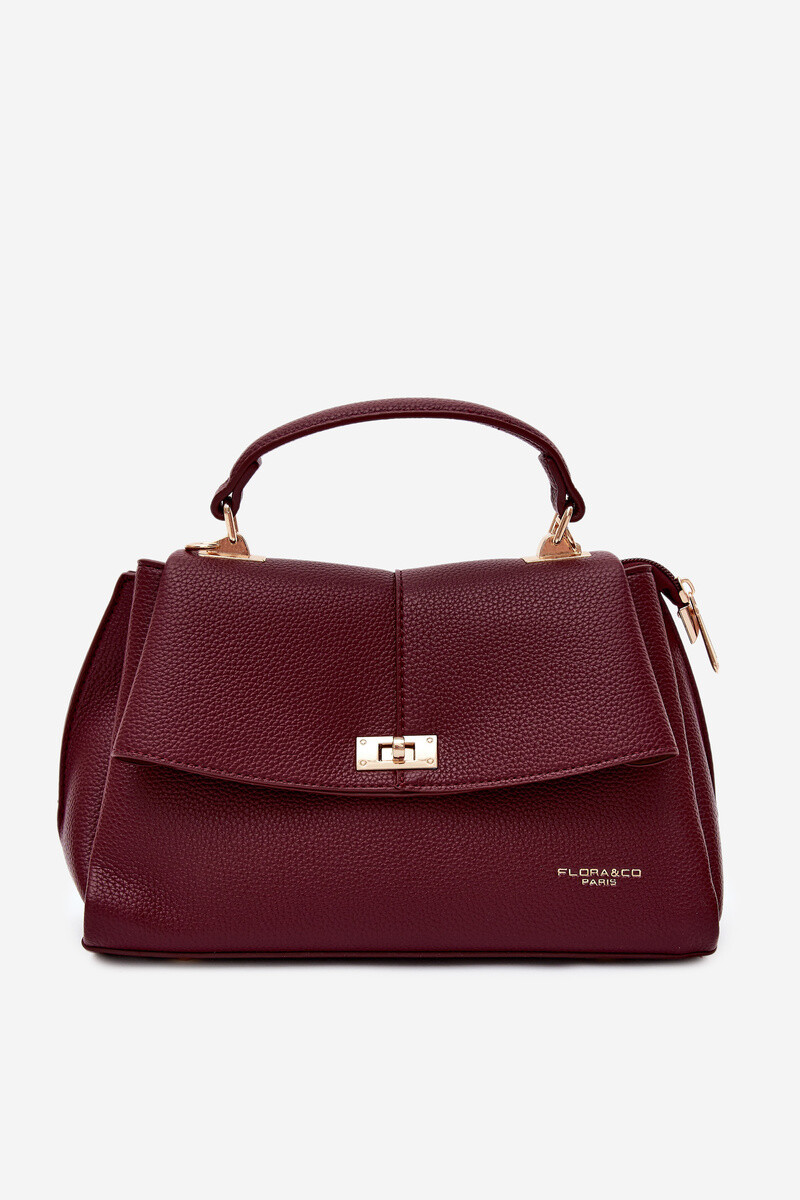 Flora&Co Dámská kabelka z eko kůže, burgundy