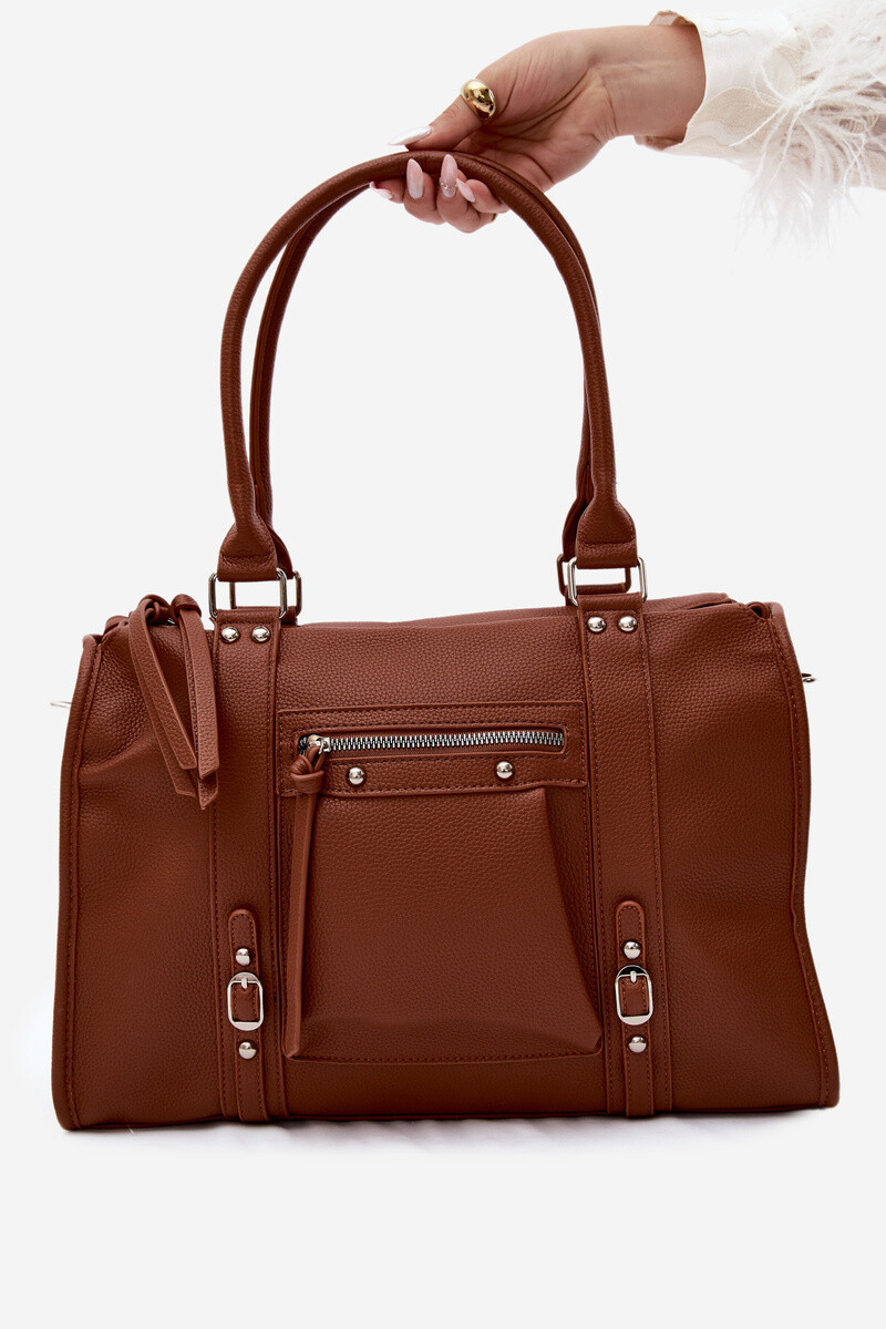 Velká kabelka Flora&Co z umělé kůže Camel