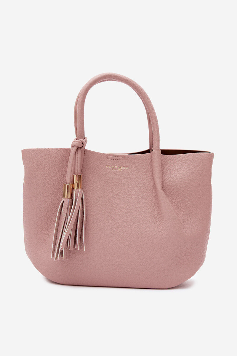 Flora&Co Růžová kabelka z kůže