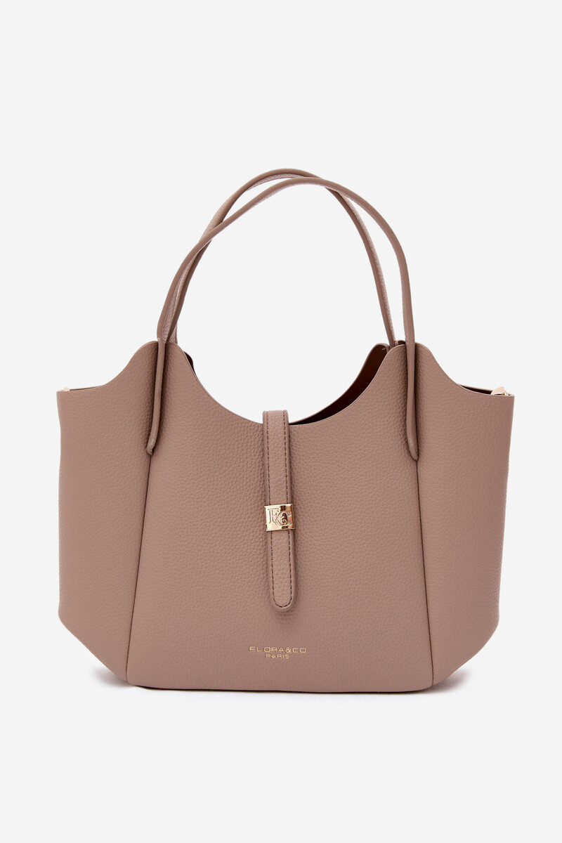 Flora&Co Beige Toffee kabelka z imitace kůže