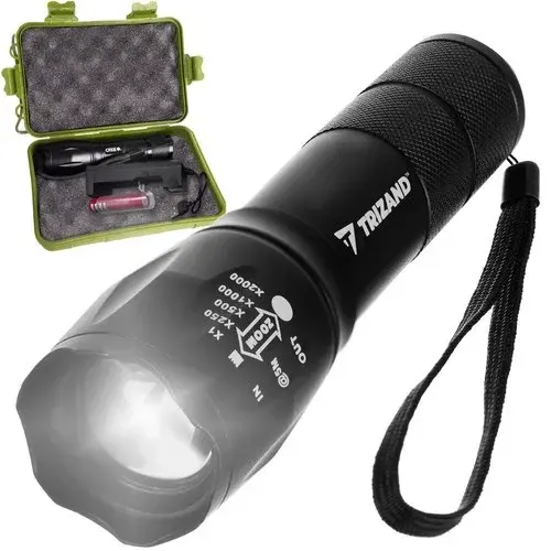 CREE LED T6 baterka – nabíjecí taktická svítilna s USB nabíjením