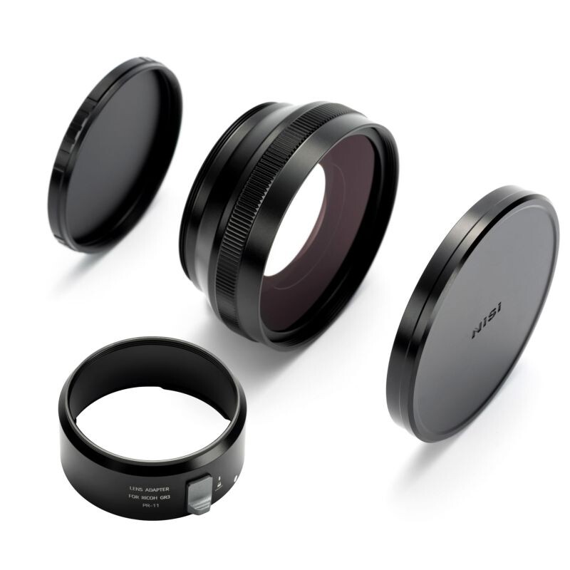NISI sada širokoúhlé předsádky 0,78x a adaptéru 49 mm pro Ricoh GR IIIx