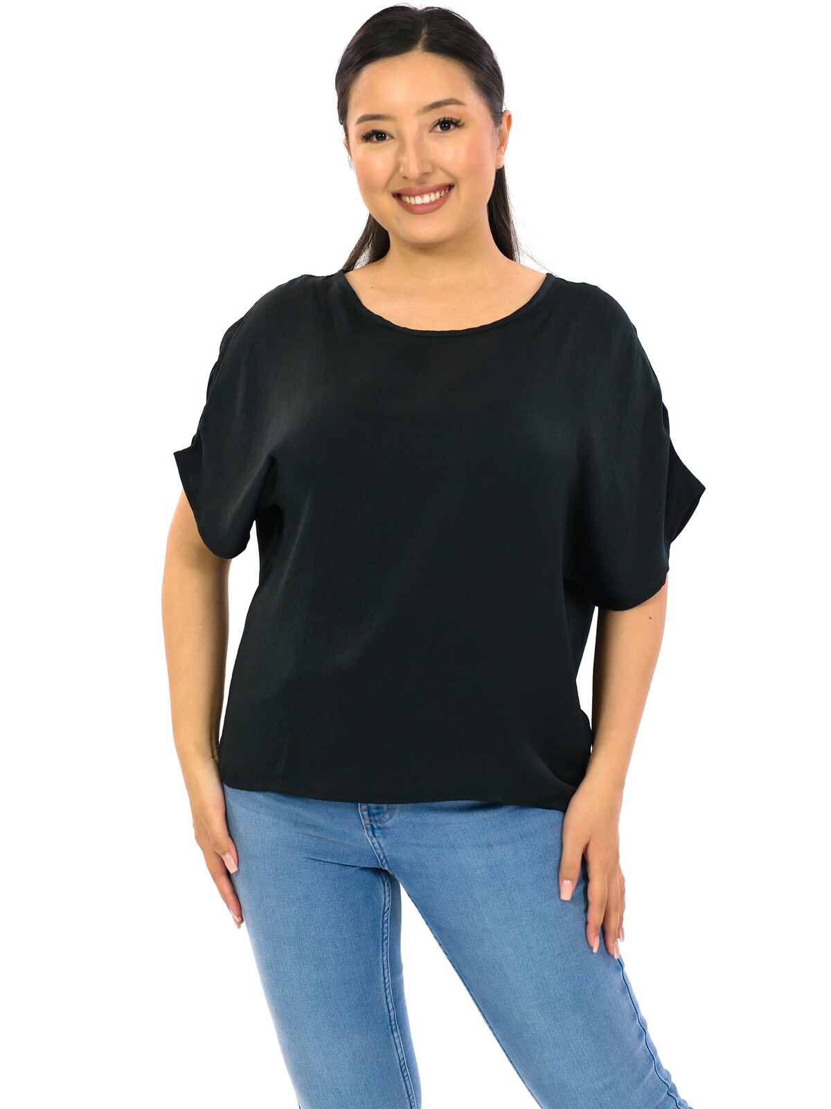 Himalife Oversize top Plain Manita - černá Velikost: S/M