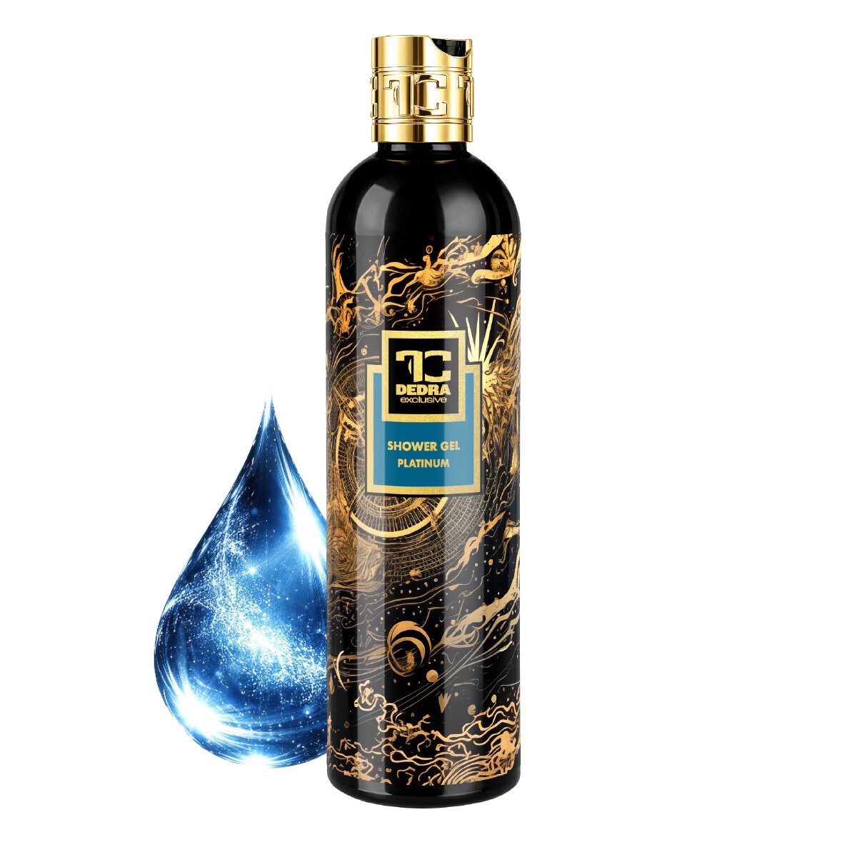 PLATINUM | exkluzivní šetrný sprchový gel s glycerinem & Aloe vera | 320 ml | FC DEDRA exclusive