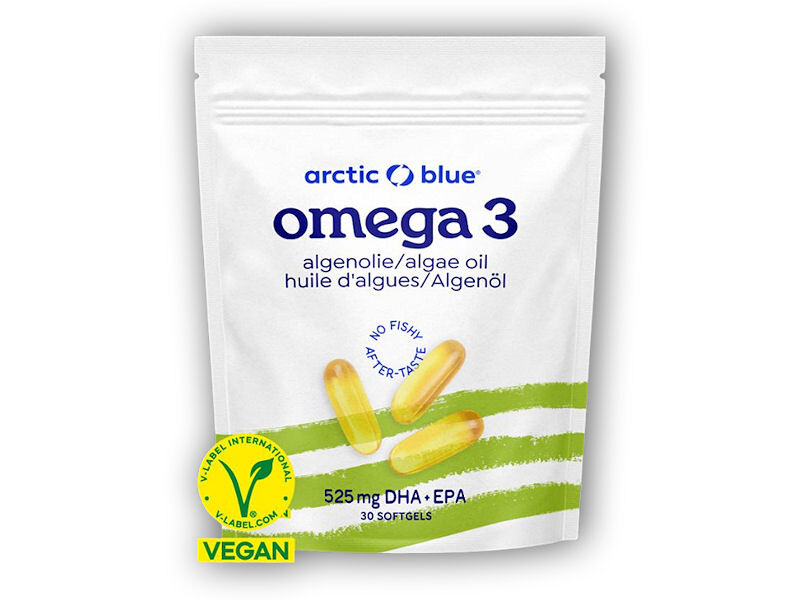 Arctic blue Vegan Omega 3 Algae 30 kapslí (375mg DHA, 125mg EPA)