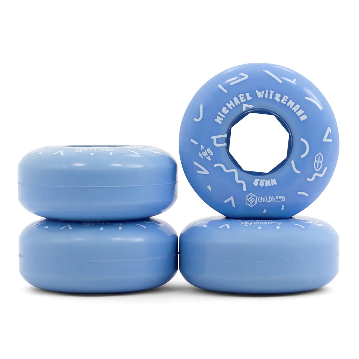 Red Eye - Childhood Witzemann 55mm 92a Wheels - Kolečka na aggressive brusle (4ks)
