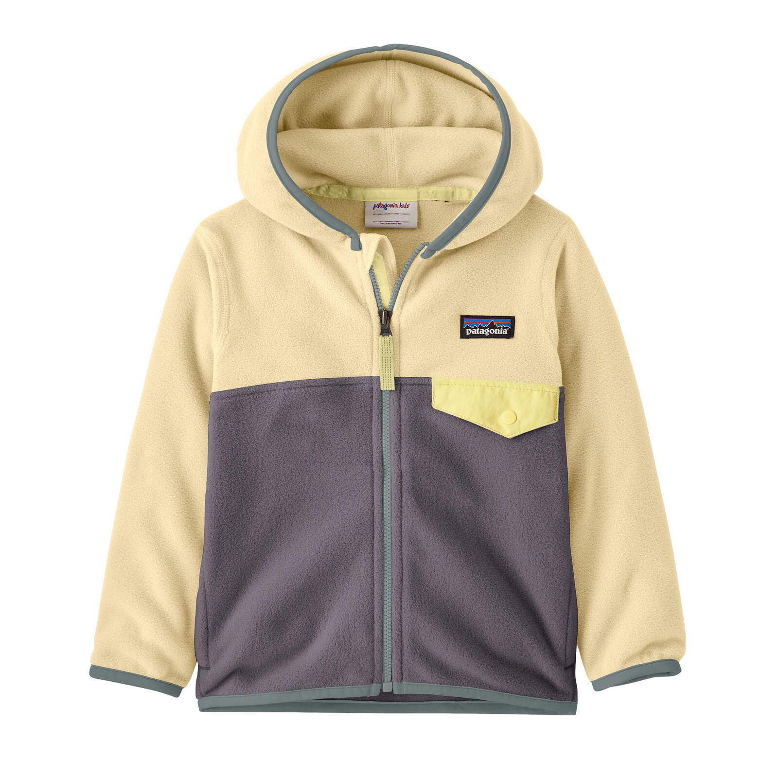 PATAGONIA Baby Micro D Snap-T Jacket, MYGR (vzorek) velikost: 2 roky