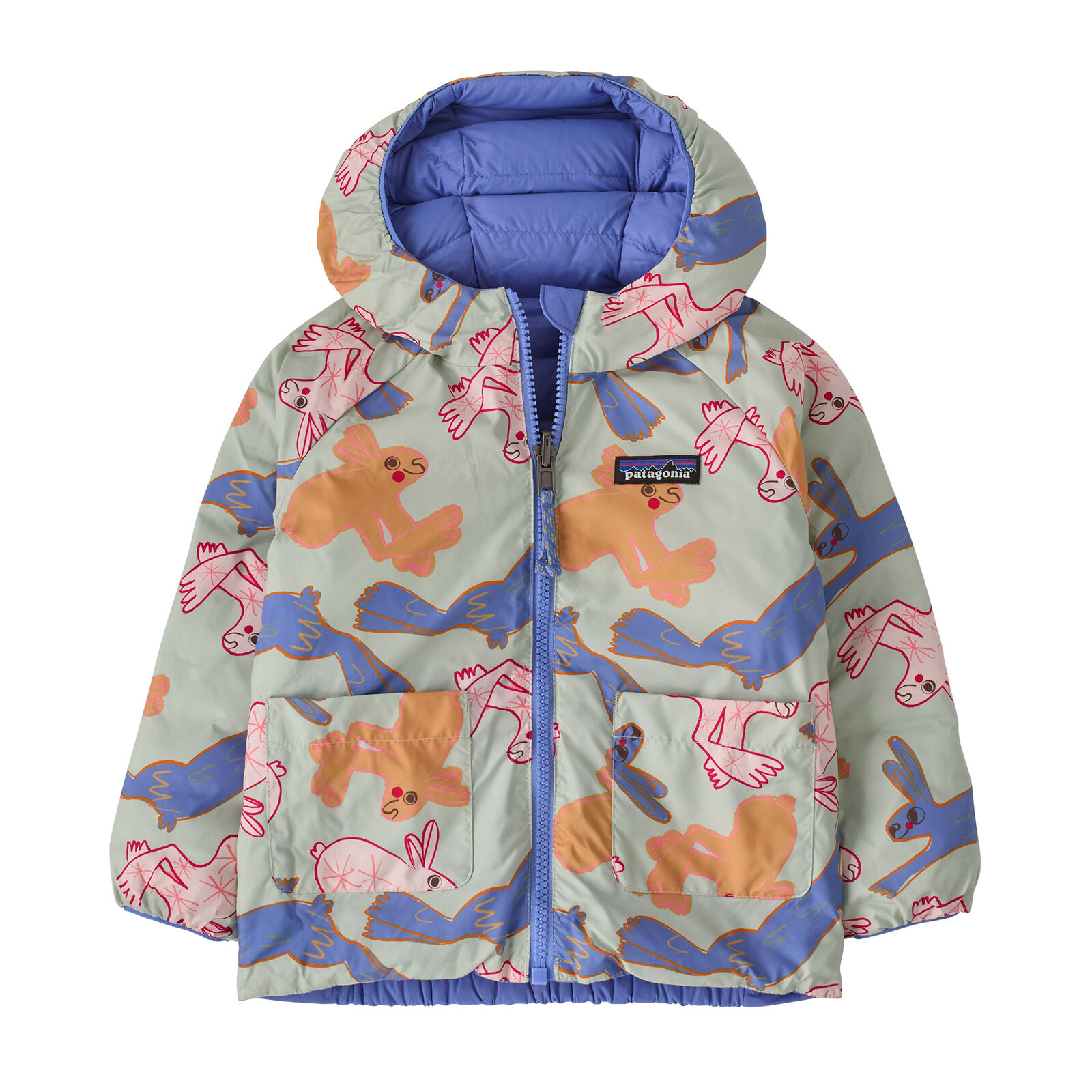 PATAGONIA Baby Reversible Down Sweater Hoody, BNLF (vzorek) velikost: 2 roky