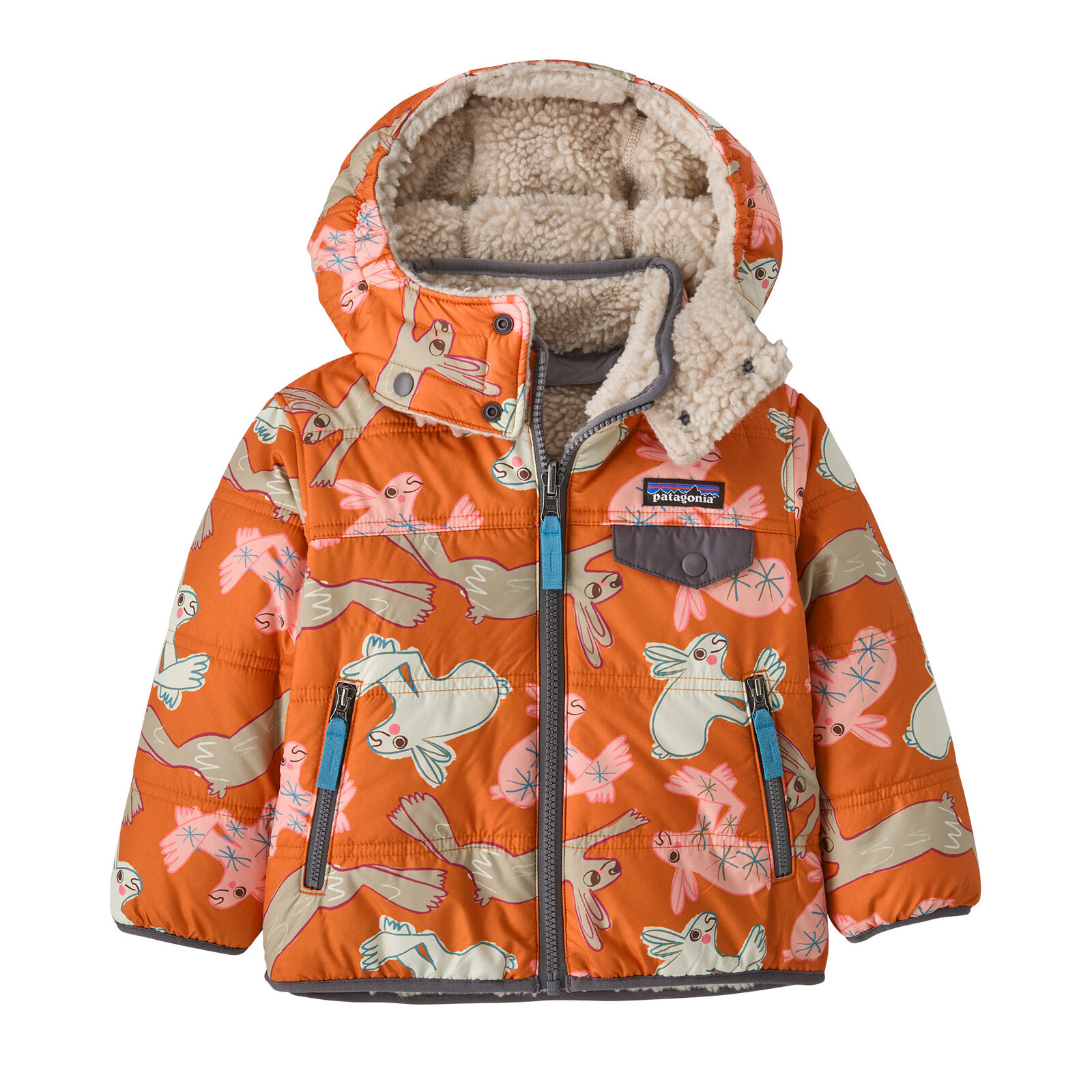 PATAGONIA Baby Reversible Tribbles Hoody, BNLM (vzorek) velikost: 2 roky