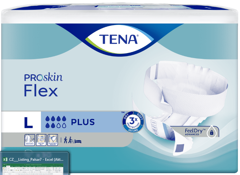 TENA Flex Plus Large Inkontinenční kalhotky 30 ks