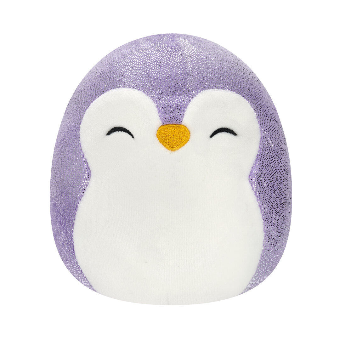 SQUISHMALLOWS Fialový tučňák - Elle, 13 cm