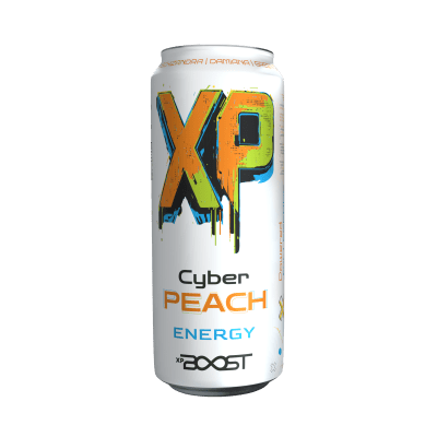 XP BOOST energetický DRINK - CYBER PEACH  - 0.5 l