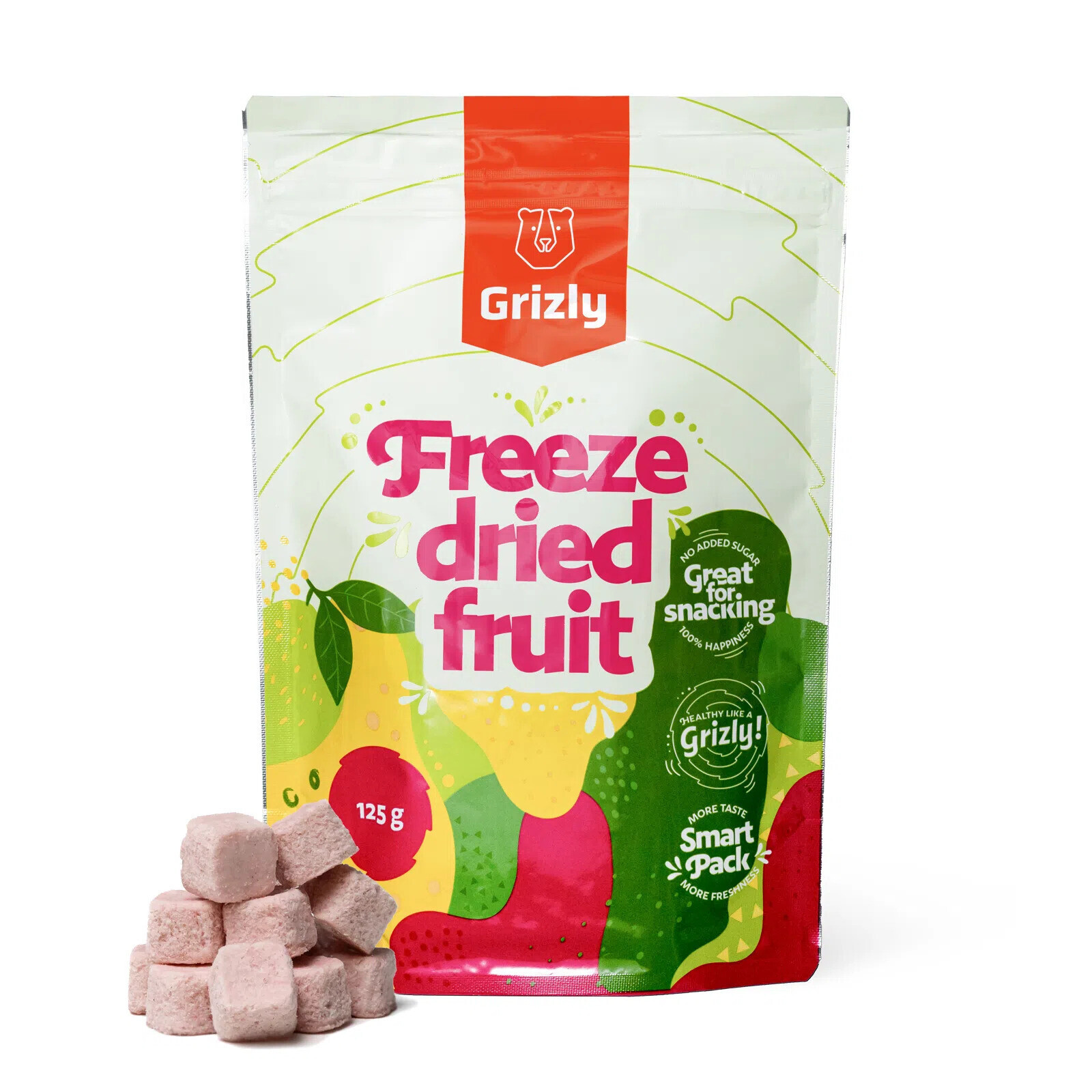 GRIZLY LYO kokosové kostky jablko a třešeň 1 x 125 g