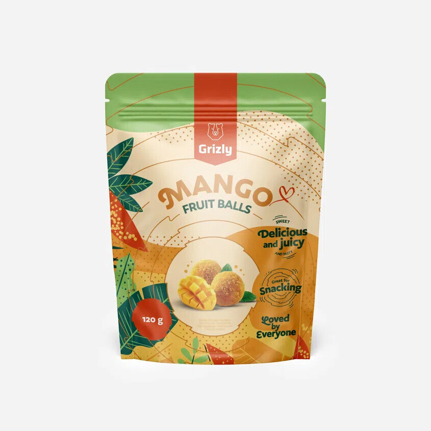 GRIZLY Mango kuličky 120 g