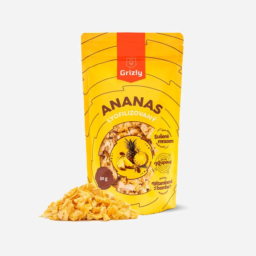GRIZLY Ananas lyofilizovaný 50 g