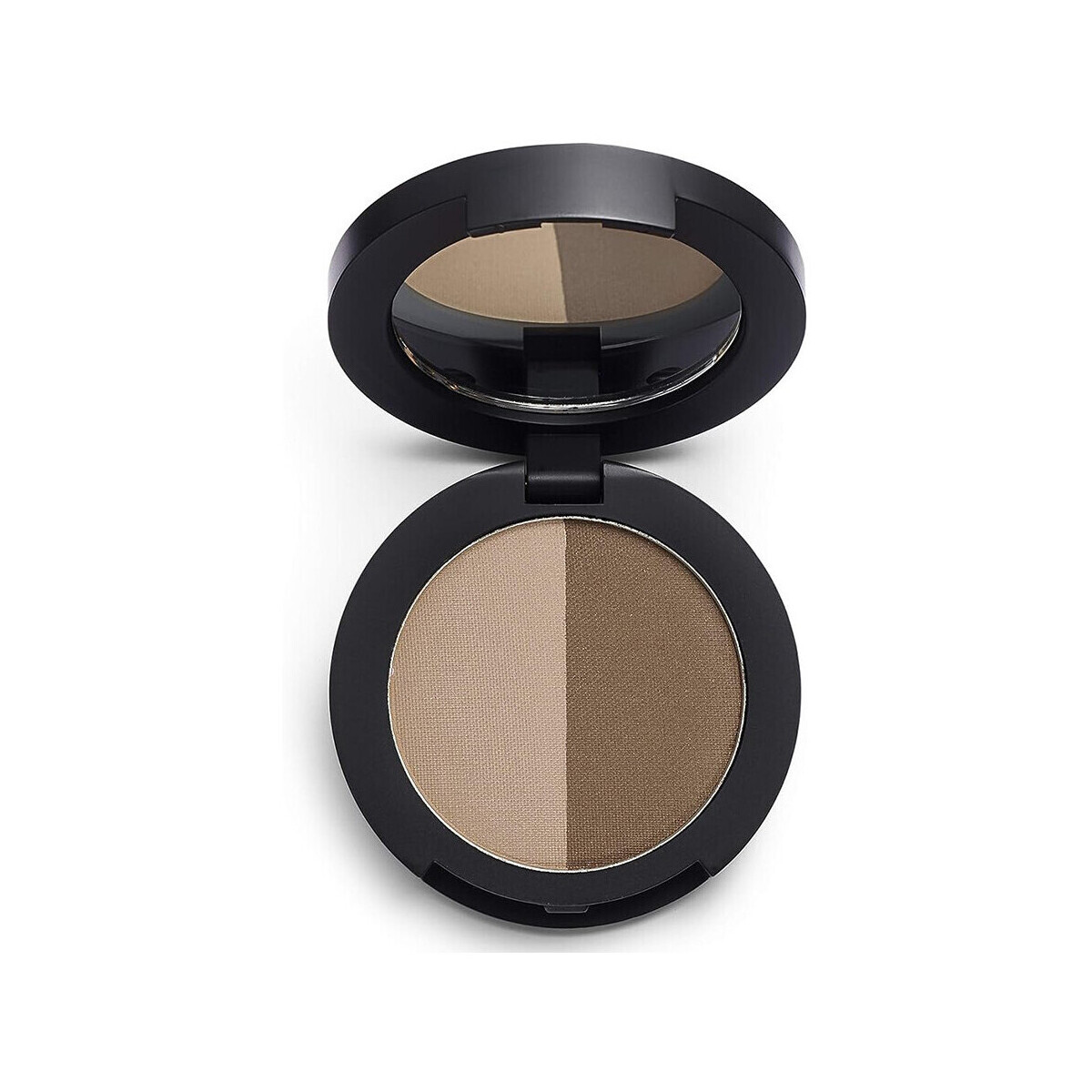 Makeup Revolution  Duo Brow Powder Eyebrow Powder - Dark Brown Bi-Color  Hnědá