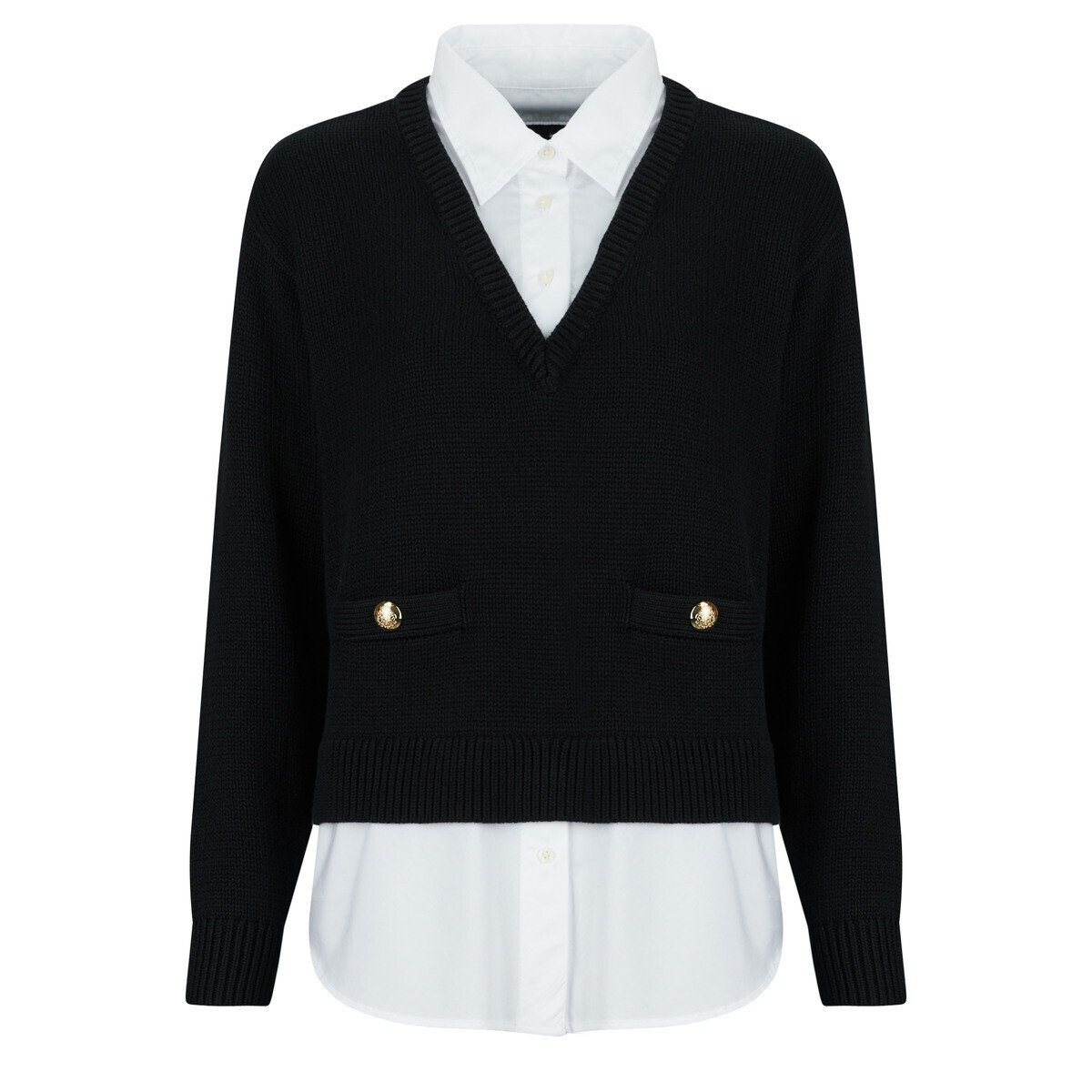Lauren Ralph Lauren  2 IN 1 PULLOVER  Černá