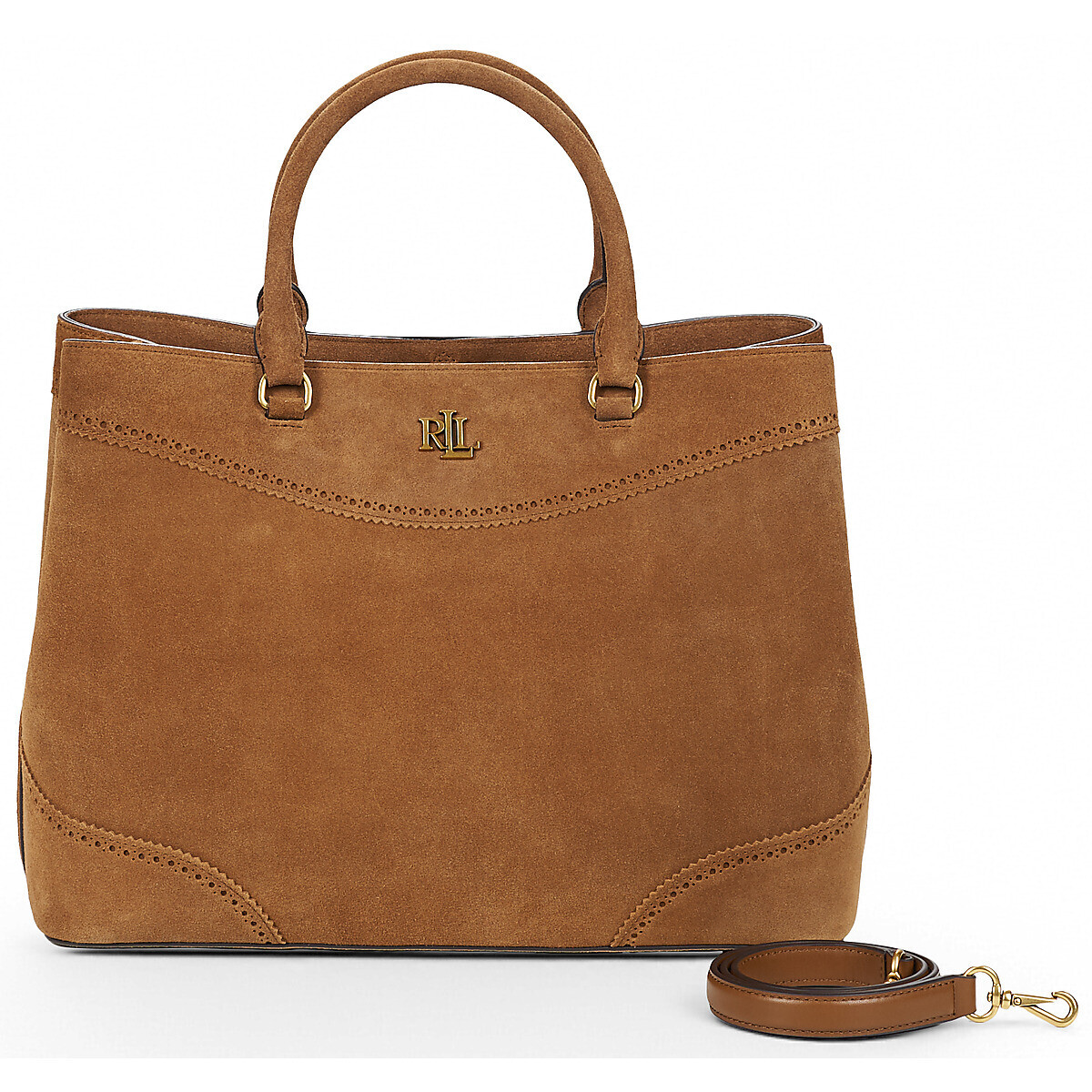 Lauren Ralph Lauren  MARCY 36 SATCHEL LARGE  Hnědá