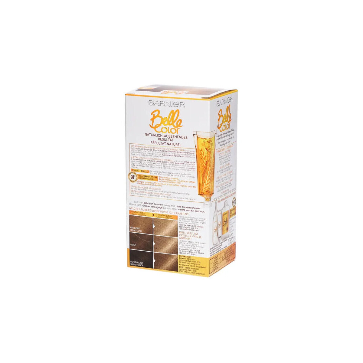 Garnier  Belle Color Permanent Hair Dye - 02 Blonde  Hnědá
