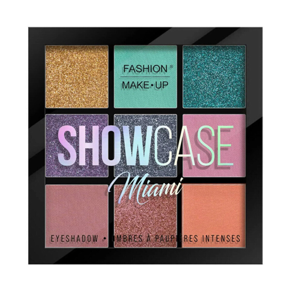 Fashion Make Up  Eyeshadow Palette Showcase - 02 Miami  Hnědá