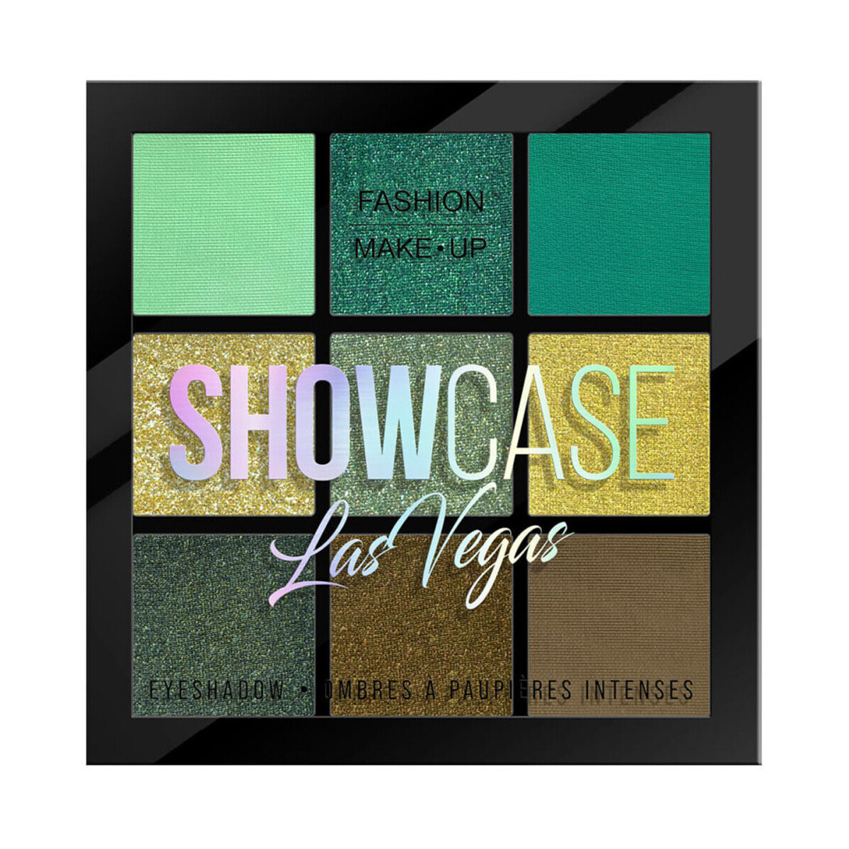 Fashion Make Up  Eyeshadow Palette Showcase - 04 Las Vegas  Zelená