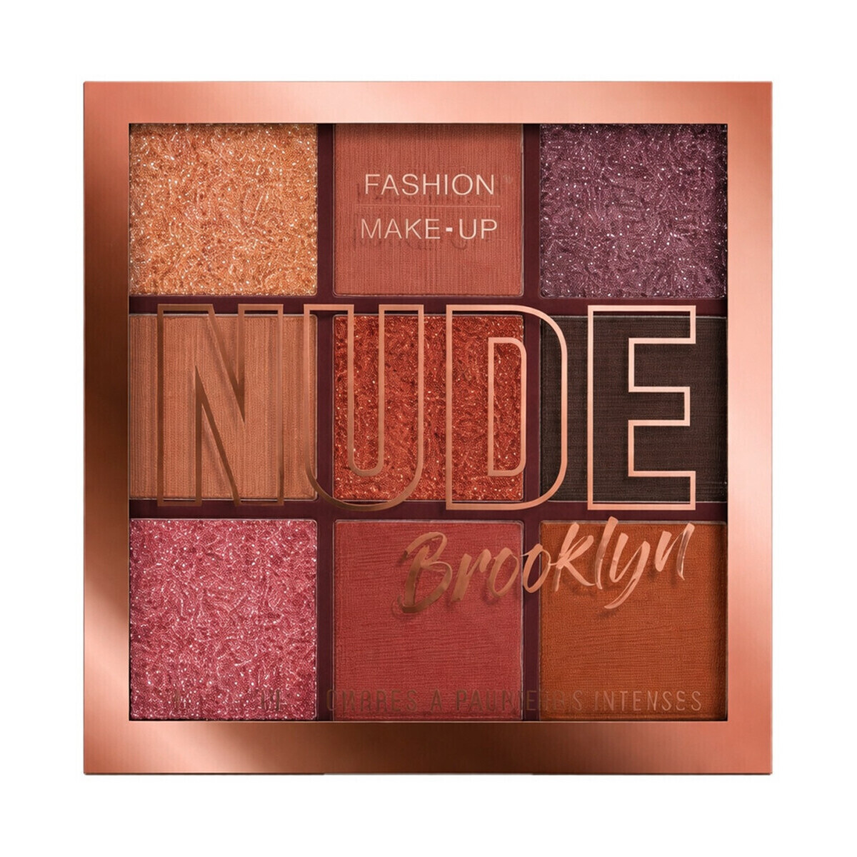 Fashion Make Up  Nude Eyeshadow Palette - 01 Brooklyn  Hnědá