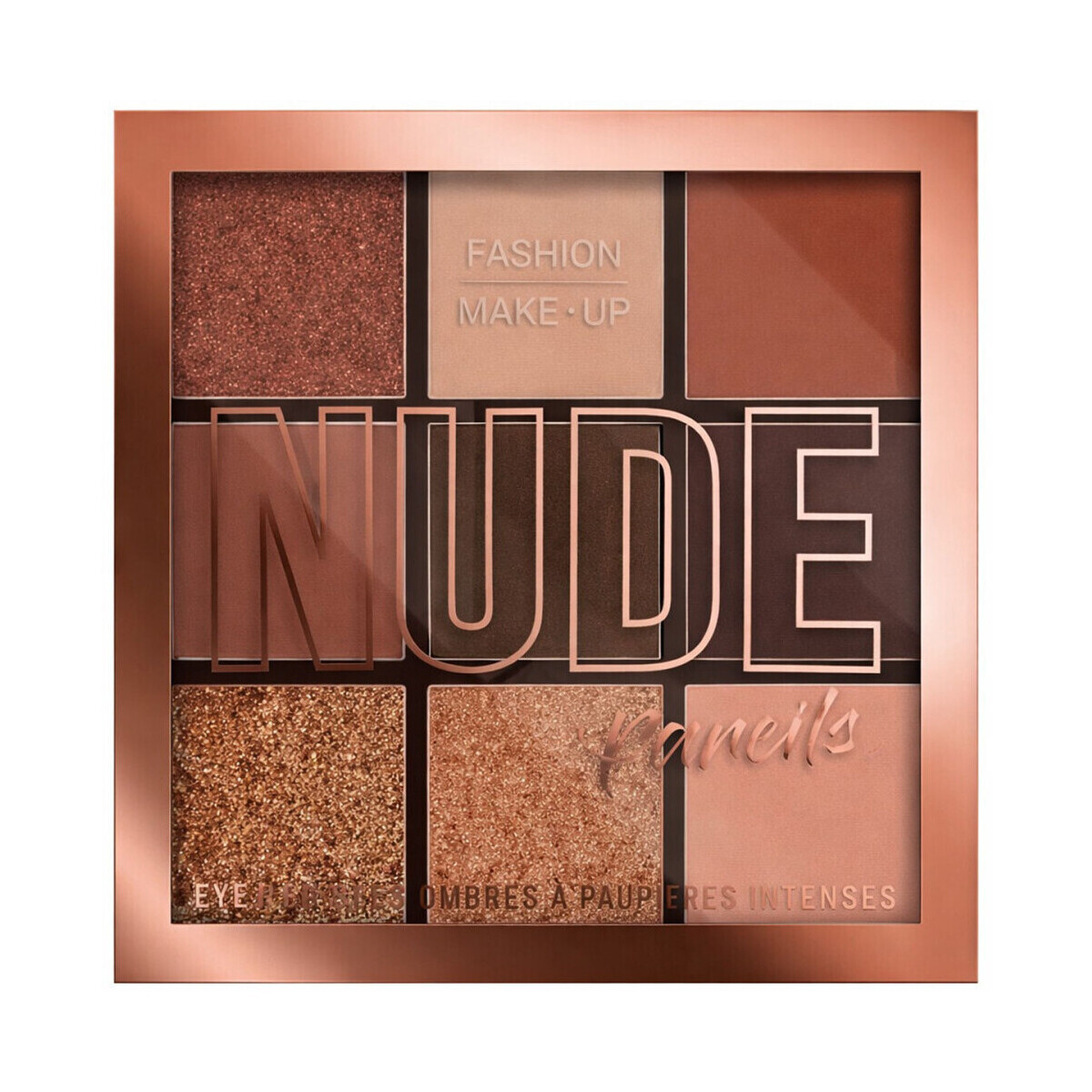 Fashion Make Up  Nude Eyeshadow Palette - 04 Queens  Hnědá