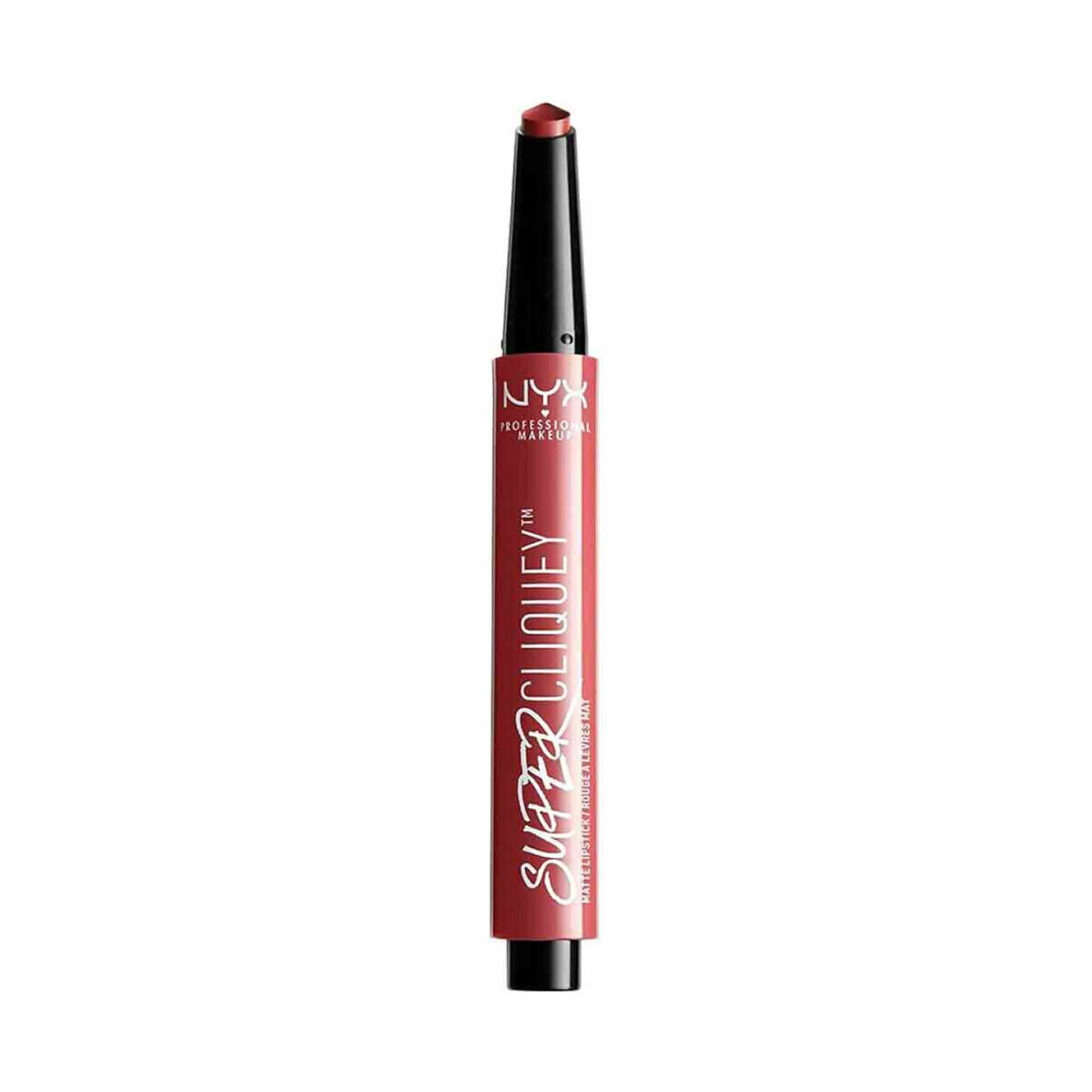 Nyx Professional Make Up  Super Clicky Matte Lipstick - 02 Oh So Pretty  Červená